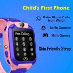 GameSir Q18 Kids Smart Watch 1.44" TFT Display 3G / 4G SIM Support, Learning & Gaming Apps, Gift Watch, Waterproof, LBS Tracking/GPS, 2 Way Calling Smart Watch for Boys & Girls (Pink) - Image 9