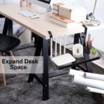 Seadra No Drilling Under Desk Cable Management Metal Cable Management Tray Under Desk with Clamp - Image 4