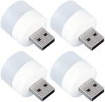 USB LED Lamp Camping Night Light, Mini Portable Lights for Power Bank PC Laptop, White (4) - Image 3