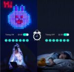 NYRWANA Valentine & Christmas Decorations | 6 x 6 ft Smart LED Curtain Lights with Bluetooth App Control, DIY Pattern & Music Sync, Romantic Fairy Lights for Bedroom, Wedding & Party - Image 5