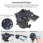 Innorel Video Camera Tripod Fluid Head- F60,Professional Drag Pan Panoramic Fluid Head With 1 4" And 3 8" Screws Sliding Plate For Dslr Cameras,Camcorders, Telescope，Monopod,Max Load 22Lbs - Image 5