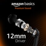 Amazon Basics Pro Series ANC Wireless in Ear Earbuds, Bluetooth 6.0 TWS Earphones with Mic, Active Noise Cancellation, 4 Mics ENC, 55H Playtime, Smart Touch Control, IPX4 Water Resistant (Black) - Image 4