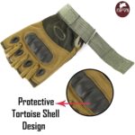 NIRVA WITH DEVICE OF WOMEN PICTURE Tactical Half Finger Gloves for Sports,Hiking,Cyclling,Travelling,Camping,Outdoor (Size XL) - Image 5