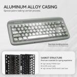 CoolKiller VIVID67 65% Wireless Gaming Keyboard, Aluminum with Piano Finish, Gasket Mount, Hot-Swappable, RGB Backlit, Tri-Mode for Win/Mac (Special Mint Twist) - Image 3