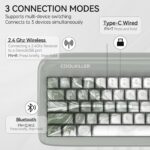 CoolKiller VIVID67 65% Wireless Gaming Keyboard, Aluminum with Piano Finish, Gasket Mount, Hot-Swappable, RGB Backlit, Tri-Mode for Win/Mac (Special Mint Twist) - Image 4