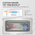CoolKiller VIVID67 65% Wireless Gaming Keyboard, Aluminum with Piano Finish, Gasket Mount, Hot-Swappable, RGB Backlit, Tri-Mode for Win/Mac (Special Mint Twist) - Image 5
