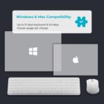 Rapoo 9350S Premium White Wireless Keyboard & Mouse Combo | Bluetooth 4.0/5.0 & 2.4GHz | 99-Key Layout with |Adjustable 800–2400 DPI Mouse | Aluminum Alloy | Long Battery Life - Image 4