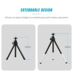 BigPassport Lightweight Mini Tripod Stand For Webcam,Smartphone Or Digital Cameras (Model:Tripod_N1)Pack of 1 - Image 5