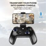 EvoFox Go Smartphone Bluetooth Gamepad for iPhones, iPads & Android | 2 Macro Back Buttons, Dual Vibration Motors, Turbo Mode, Analog Triggers, High Precision Joysticks | Android KeyMap Mode (Grey) - Image 3
