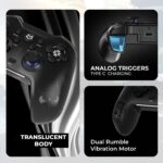 EvoFox Go Smartphone Bluetooth Gamepad for iPhones, iPads & Android | 2 Macro Back Buttons, Dual Vibration Motors, Turbo Mode, Analog Triggers, High Precision Joysticks | Android KeyMap Mode (Grey) - Image 4