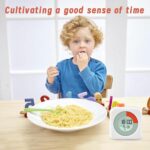 EooCoo Digital Visual Timer,60-Minute Countdown Timer for Kids and Adults,LCD Screen Pomodoro Time Management Education Tool,Timer Clock Alarm 3-in-1 for Kitchen,School,Office,ADHD - White - Image 3
