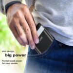 Unix UX-1517 20000mAh Power Bank with 4-in-1 Built-in Cables, LED Light & Digital Display | Fast Charging 10W Li-Polymer Battery |All Android & iOS Devices - No Need to Carry USB Cables - Black - Image 10