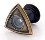 Eyeberry 180 degree glass lens door eye viewer with antique brass finish - Image 3