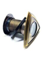 Eyeberry 180 degree glass lens door eye viewer with antique brass finish - Image 4