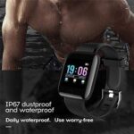Smart Watch for Kids, Men, Boys, Girls, and Women, D20 Plus 2026, Latest for Android and iOS Phones, IP68 Waterproof with Daily Activity Tracker, Heart Rate Sensor, Sleep Monitor Watch - Black - Image 4