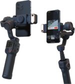 hohem Isteady M7 3 Axis Gimbal Stabilizer for iPhone and Smartphone W/AI Tracking,Detachable Touchscreen Remote,Extension Pole,Magnetic Fill Light for Video Recording, Black - Image 4