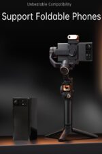 hohem Isteady M7 3 Axis Gimbal Stabilizer for iPhone and Smartphone W/AI Tracking,Detachable Touchscreen Remote,Extension Pole,Magnetic Fill Light for Video Recording, Black - Image 6