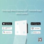 Kamonk 4 Module Custom Plate: (4 Gang x 1 unit) + (Socket x 1 unit) | Compatible with Alexa, Google Assist., Siri Shortcuts - Image 4