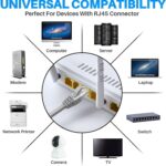1000 MBPS 5 Meter High Speed RJ45 Cat5e Ethernet Patch Cable LAN Cable Internet Network Computer Cable Cord High Speed Gigabit Category 5 Wires for Modem, Router, Camera, LAN ADSL - Image 5