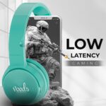 Heads Active Wireless Bluetooth Headphones, 120 Hrs Playback time, Foldable Design, Bluetooth Headset, 40mm Drivers, BT V6.0, Dual Pairing, IPX5 Rating, Low Latency for Gaming and Calls (Green) - Image 4