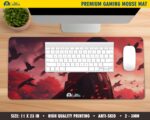 Tee Mafia Uchiha Sasuke Ita-Chi - Anime Series Mouse Mat - Printed Large Extended XXL Mouse Pad for Laptop, Desktop, PC for Gaming Table Mat - Anti-Skid Rubber - [11 x 23in] - Pack of 1 (D4) - Image 4