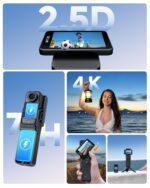 SJCAM C400 4K Vlogging Pocket Handheld Camera, 7H Power, 6-Axis Stabilization Action Camera, 2.29''Touch Screen, Waterproof Body Cam for Travel Vlogging and YouTube Live Streaming (64GB SD Card) - Image 3