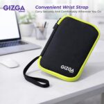 GIZGA Essentials Hard Shell Gadget Organizer Case | Travel Electronics Accessories Bag | Cable Organizer Pouch for HDD, Power Bank, USB Cables, Chargers | Water-Resistant & Shockproof (Black) - Image 5