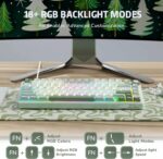 RK ROYAL KLUDGE RK R75 Gaming Keyboard Wired Mechanical Keyboard with RGB Backlit, PBT Keycaps for Mac Windows Linux - Phantom, Brown Switch (Skycyan, Fast Silver Switch, Wired) - Image 5