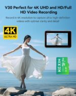 KEXIN 128GB Micro SD Card with SD Adapter, microSDXC UHS-I U3 V30 A1 Memory Card, 95MB/s Read 40MB/s Write, 4K UHD High Speed TF Card for GoPro, Drone, DSLR Camera, Android Phone (128GB) - Image 3