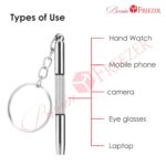 Brain Freezer Pack Of 2 Tool 3 in 1 Mini Stainless Steel Keychain Eyeglass Repair kit - 3 Pack for Optical/Glasses/Eyeglass Frames/Sunglasses/Jewellery/Watches Fix Glasses, Change Watch, Laptop - Image 6