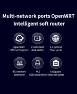 Banana Pi BPI-R3 Wi-Fi 6 OpenSource Wireless Dual-Band OpenWRT Router Board with MediaTek MT7986 (Filogic 830), Supports 5X GbE and 2X 2.5GbE SFP - Image 9