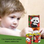 Fidget Toys Adults, Cute Panda Infinity Cube, Stress Relief Toys for Anxiety and Focus, Portable Desk Gadget for Office and School, Cylindrical Design 10.5*5.5*5.5 cm - Image 7