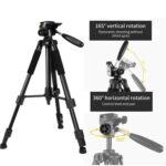 GIFTMAX F-550 Professional Travel DSLR Camera Cell Phone Video Photography Heavy Duty 120 cm Tall Camera Tripod Stand (Black) - Image 3