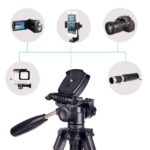 GIFTMAX F-550 Professional Travel DSLR Camera Cell Phone Video Photography Heavy Duty 120 cm Tall Camera Tripod Stand (Black) - Image 5