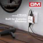 GM 6AMP 2-Pin Multi Plug Adapter | Universal Travel Adapter | Supports 2-Pin & 3-Pin Plugs | Multiple Charging Ports | Charge Smartphones, Laptops & Other Devices | Compact & Reliable | GM 3011 - Image 8