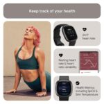 Fitbit Versa 4 Fitness Watch (Black/Graphite Aluminium) with 6-Month Premium Membership - Image 5