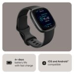Fitbit Versa 4 Fitness Watch (Black/Graphite Aluminium) with 6-Month Premium Membership - Image 8