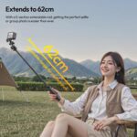 ULANZI MT90 Action Camera Tripod Stand Vlog Handle Grip with Cka Quick Release w Ballhead w Cold Shoe, Camera Desktop Tripod for GoPro Hero, Insta360, DJI Osmo Pocket/Action/360, Small Cameras - Image 4