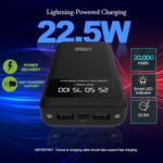 Orban 20000mAh High-Capacity Power Bank with Fast Charging USB & Type-C PD/QC Support for Smartphones, Tablets, Earbuds, and Headphones - Image 3