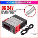 amiciSmart DC 24V Digital Thermostat, Temperature Regulating Device 10A with NTC Sensor for Incubator (STC-1000) - Image 6
