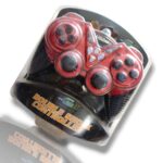 GAME GURU Wired USB Gamepad Controller for PS3 | Dual Vibration Joystick | Ergonomic Non-Slip Design | Plug & Play Wired Controller with 1.8m Cable Compatible with Sony PlayStation 3 & PC (Red) - Image 3
