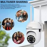 DDLC Full HD 1080P Mini PTZ Wi-Fi Security Camera | 4MP High-Resolution | IR + Color Night Vision |Two-Way Audio | Motion Detection | Multi-Platform Support | SD Card Support | (mini ptz) - Image 6