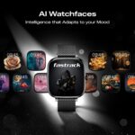 Fastrack Noir Rizz Women Smartwatch with 1.72" inch Ultra HD Display,Womens Health,AI Watchface & AI Chat,Functional Crown,24/7 Health Suite,BT Calling,IP68,Additional Silicone Strap,Games - Black - Image 5
