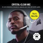 Corsair HS55 Stereo Gaming Headset (Leatherette Memory Foam Ear Pads, Lightweight Construction, Omni-Directional Microphone, Multi-Platform Compatibility with Included Y-Cable Adapter) White - Image 4