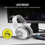 Corsair HS55 Stereo Gaming Headset (Leatherette Memory Foam Ear Pads, Lightweight Construction, Omni-Directional Microphone, Multi-Platform Compatibility with Included Y-Cable Adapter) White - Image 5
