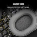 Corsair HS55 Stereo Gaming Headset (Leatherette Memory Foam Ear Pads, Lightweight Construction, Omni-Directional Microphone, Multi-Platform Compatibility with Included Y-Cable Adapter) White - Image 6