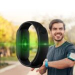 Exxelo Latest Model Arrival M8 Band Bracelet/Fitband with Heart Rate Monitor Sensor, OLED Display, Bluetooth, Waterproof Sports Health Activity Tracker Watch - Image 3