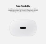 25W Type-C Charger with Cable Compatible with Samsung-Galaxy A07 5g | Super Fast Charger Adapter for S23/S24/S25/S21Fe/A14/M17/M06/M07/M05/F05/F15/F06/M36/A55/ F17/A16/M16/A56/A36/A35/A34/A26, White - Image 5