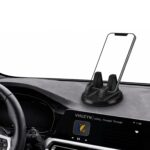 Universal 360° Rotatable Dashboard Phone Mount – Anti-Slip Silicone Car Phone Holder, Adjustable Stand for Portrait/Landscape Viewing, Strong Grip Dashboard Smartphone Holder for Car (Black) - Image 3