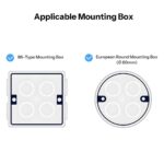 Ledgebit E1GS Wall Switch Enclosure for Smart Switch Modules | 1-Gang | White | MINIR4 / MINIR4M / ZBMINIR2 Required - Sold Separately - Image 5